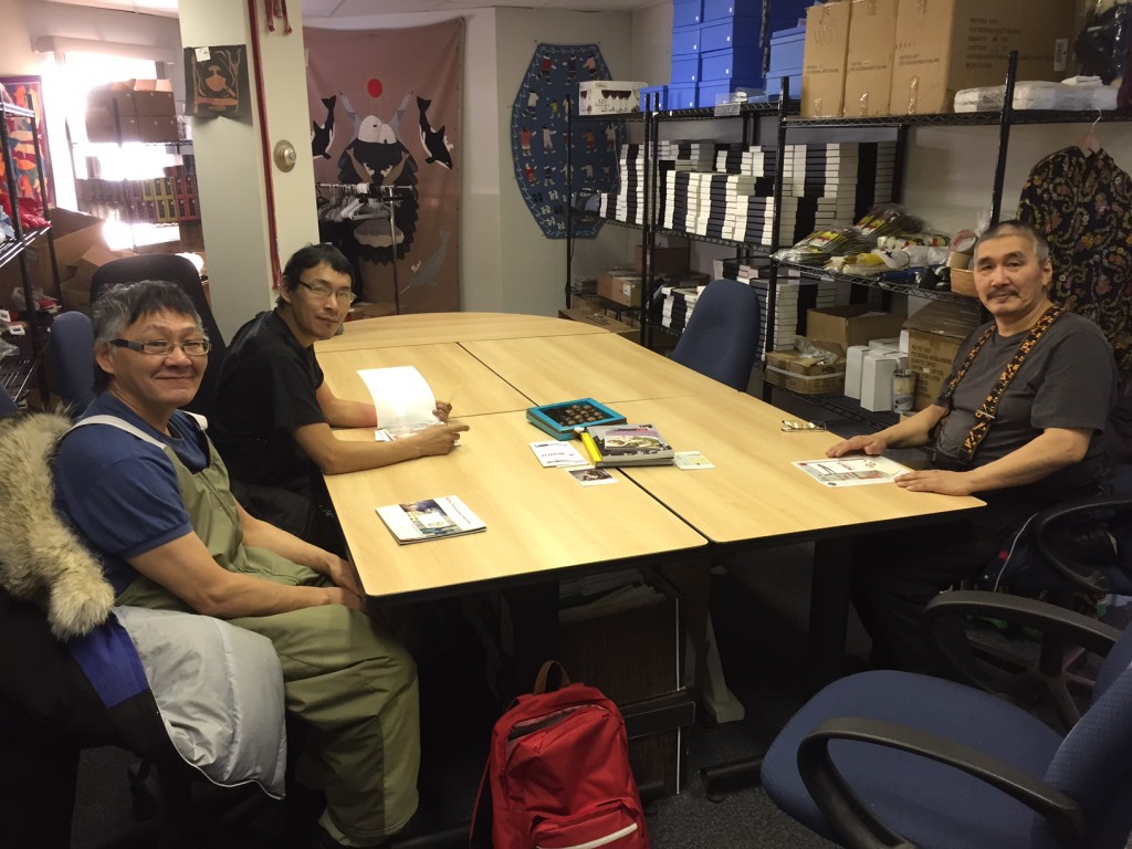 L-R: Leo Napayok, John Kurok and Pierre Aupilardjuk. Three exceptional ceramic artists who will join me in Medicine Hat, AB to participate in a September 2016 clay residency at Medalta. 